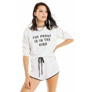Wildfox The Proof Is In The Vino Fiona Crewneck
